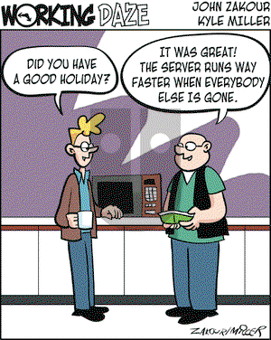 Working Daze on Tuesday December 26, 2006 Comic Strip