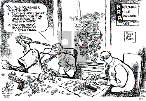 Pat Oliphant on Wednesday December 19, 2012 Comic Strip