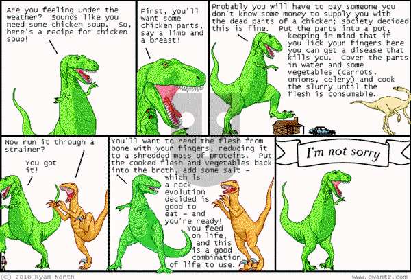 Dinosaur Comics on Wednesday April 16, 2025 Comic Strip