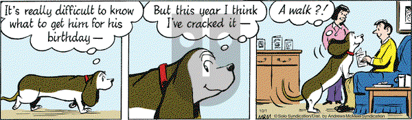 Fred Basset on Monday October 1, 2018 Comic Strip
