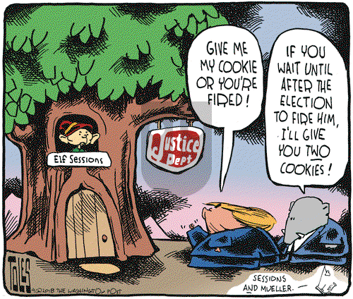 Tom Toles on Tuesday September 4, 2018 Comic Strip