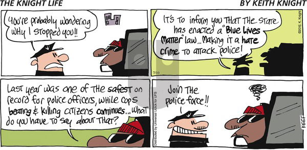 The Knight Life on Sunday July 10, 2016 Comic Strip