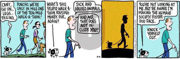 Pooch Cafe on Saturday August 16, 2003 Comic Strip