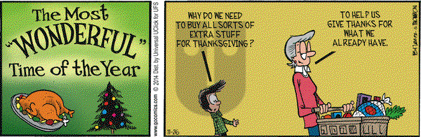 Grand Avenue on Wednesday November 26, 2014 Comic Strip