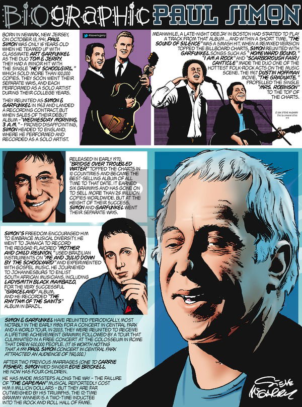Biographic on Sunday September 4, 2016 Comic Strip