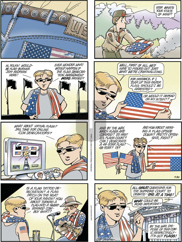 Doonesbury - Sunday July 30, 2006 Comic Strip