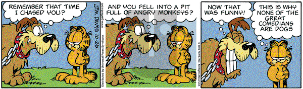 Garfield on Saturday October 26, 2002 Comic Strip