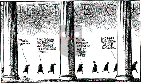 Pat Oliphant - Thursday December 7, 1989 Comic Strip