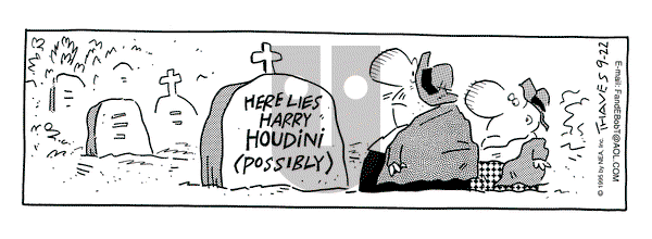 Frank and Ernest on Friday September 22, 1995 Comic Strip