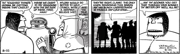 Alley Oop on Tuesday August 22, 1972 Comic Strip