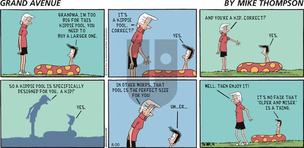 Grand Avenue on Sunday August 20, 2023 Comic Strip