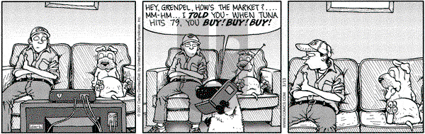 Get Fuzzy on Tuesday March 13, 2001 Comic Strip