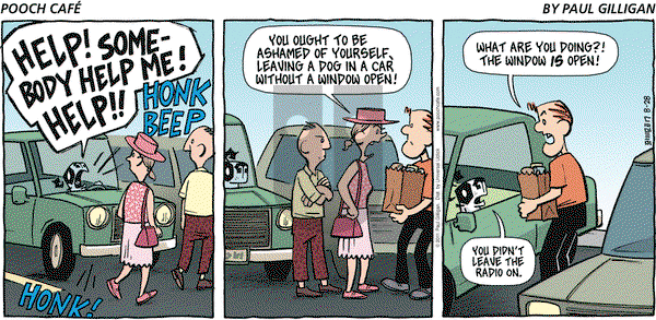 Pooch Cafe on Sunday August 28, 2011 Comic Strip