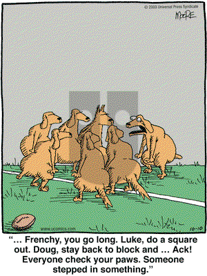 In the Bleachers on Friday October 10, 2003 Comic Strip