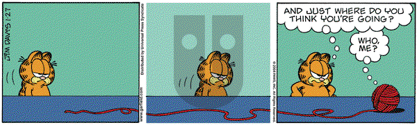 Garfield on Tuesday January 27, 2004 Comic Strip