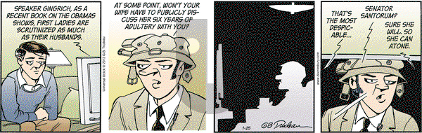 Doonesbury - Wednesday January 25, 2012 Comic Strip