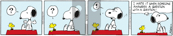 Peanuts - Saturday December 9, 2000 Comic Strip