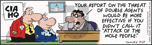 Frank and Ernest on Friday July 17, 2015 Comic Strip