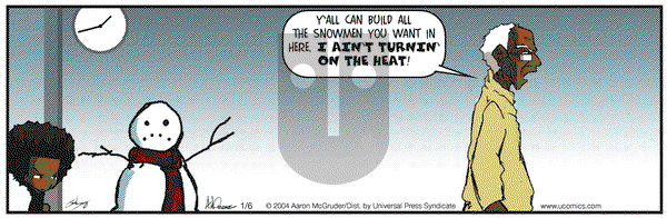 The Boondocks on Tuesday January 6, 2004 Comic Strip