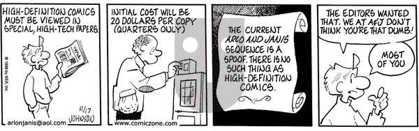 Arlo and Janis on Tuesday November 17, 1998 Comic Strip