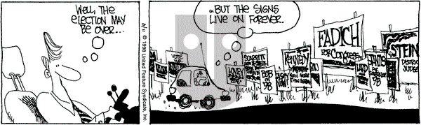 The Buckets on Wednesday November 4, 1998 Comic Strip
