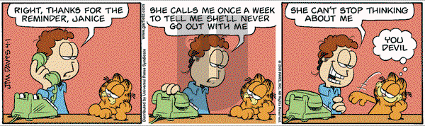 Garfield on Saturday April 1, 2006 Comic Strip
