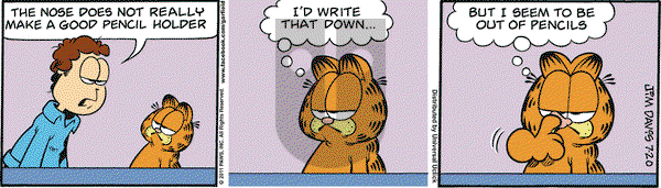 Garfield on Wednesday July 20, 2011 Comic Strip