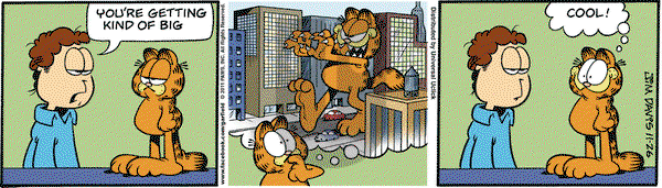 Garfield on Saturday November 26, 2011 Comic Strip