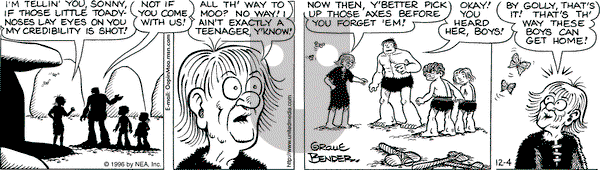 Alley Oop on Wednesday December 4, 1996 Comic Strip