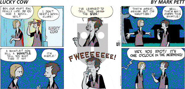 Lucky Cow on Sunday August 19, 2007 Comic Strip