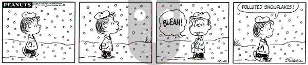 Peanuts on Thursday December 10, 1970 Comic Strip