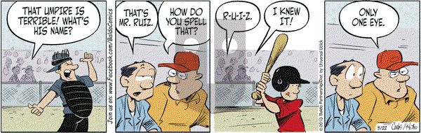 Baldo on Wednesday May 22, 2013 Comic Strip