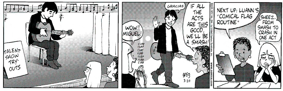 Luann - Monday March 20, 2000 Comic Strip