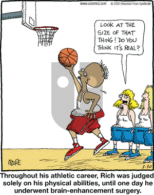 In the Bleachers on Saturday March 30, 2002 Comic Strip