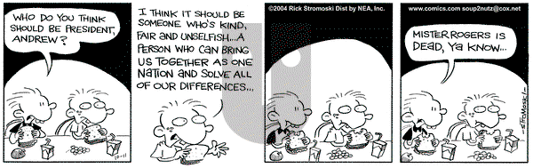 Soup to Nutz - Old on Monday October 11, 2004 Comic Strip
