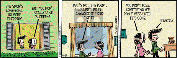 Grand Avenue on Monday April 13, 2015 Comic Strip