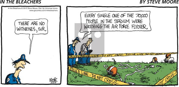 In the Bleachers on Sunday October 27, 2013 Comic Strip