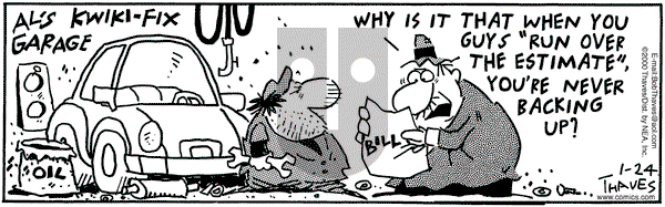 Frank and Ernest on Tuesday February 13, 2001 Comic Strip