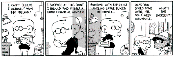 FoxTrot - Thursday January 9, 1997 Comic Strip