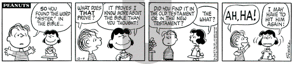 Peanuts - Saturday December 9, 1972 Comic Strip