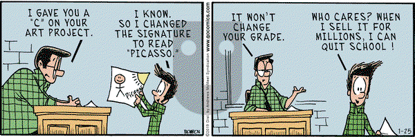 Grand Avenue on Friday January 25, 2019 Comic Strip
