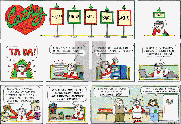 Cathy Classics - Sunday November 17, 2019 Comic Strip