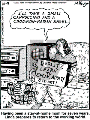 Close to Home on Thursday October 9, 2003 Comic Strip