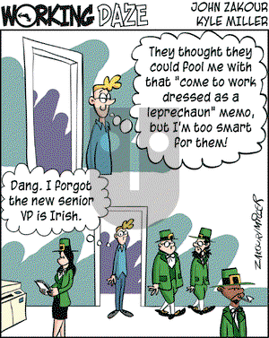 Working Daze on Monday April 4, 2005 Comic Strip