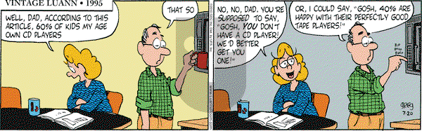 Luann on Tuesday July 20, 2010 Comic Strip