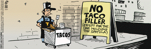La Cucaracha on Monday February 21, 2011 Comic Strip