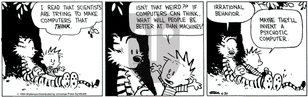 Calvin and Hobbes on Wednesday June 30, 1993 Comic Strip