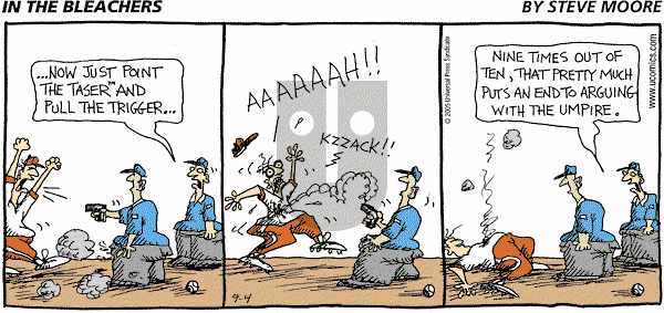 In the Bleachers on Sunday September 4, 2005 Comic Strip