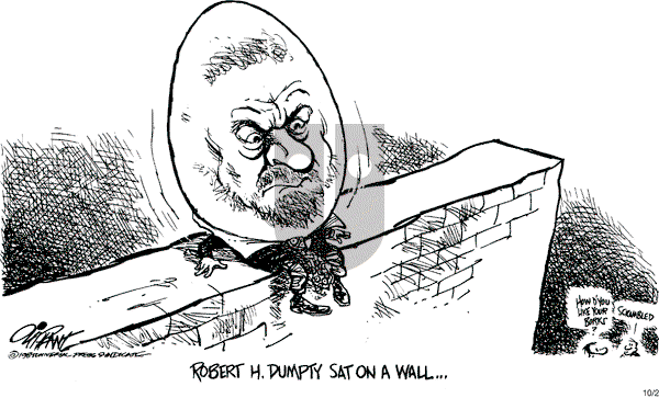 Pat Oliphant - Friday October 2, 1987 Comic Strip