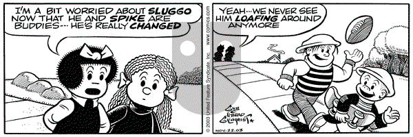 Nancy on Saturday November 22, 2003 Comic Strip